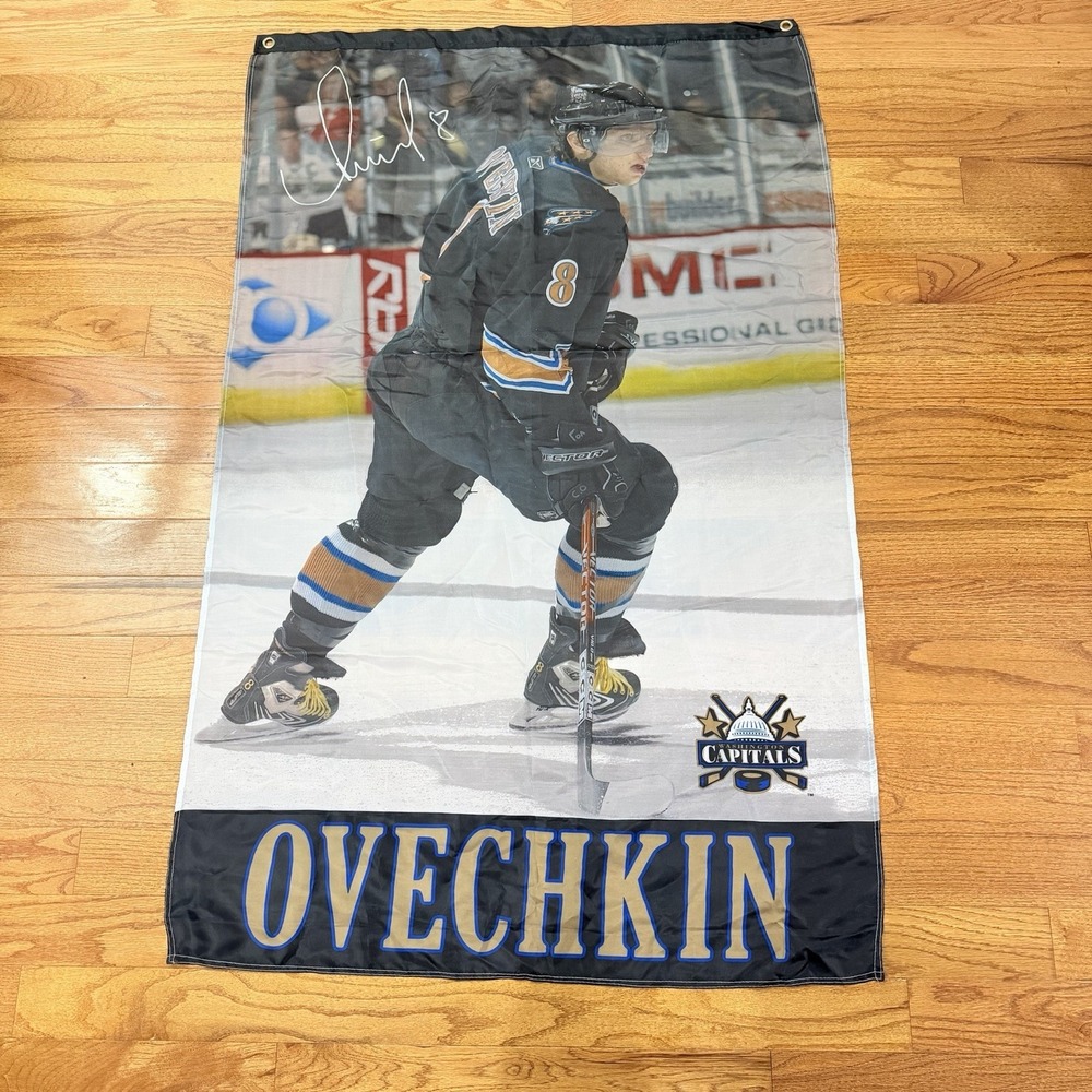 Alex Ovechkin Washington Capitals Rookie Year One Sided Banner‎ Flag 35" x 55"